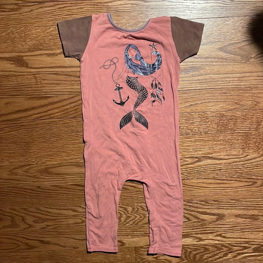 RAGS 12/18 pink mermaid romper